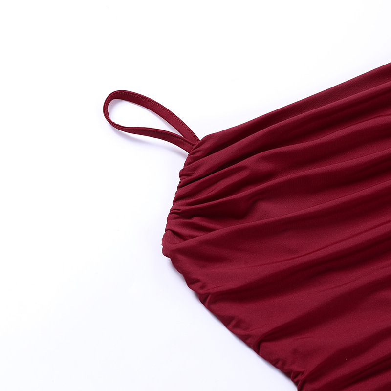 V-Neck Sleeveless High Waist Bodycon Dress
