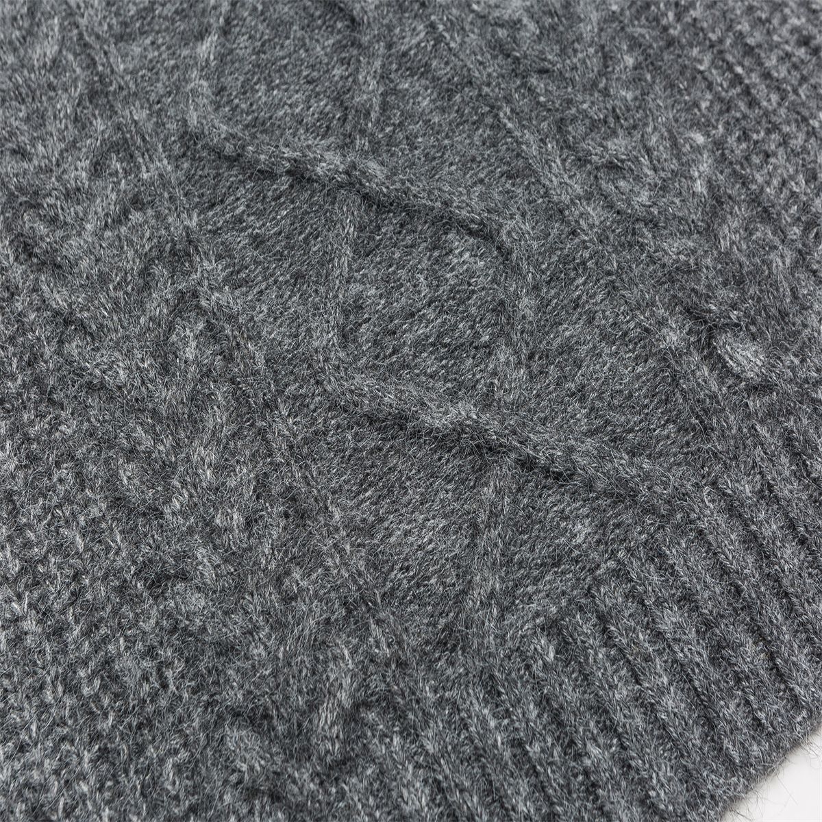 Relaxed Fit Japanese Workwear Polyester Sweater
