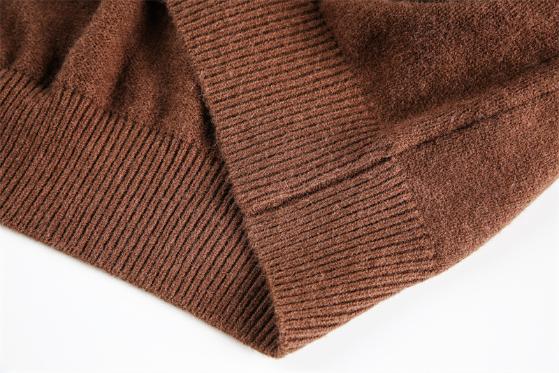 Japanese Workwear Plain Oversized Cardigan Notched Collar