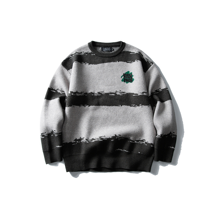 Japanese Workwear Two-Tone Banded Sweater