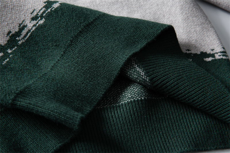 Japanese Workwear Two-Tone Banded Sweater