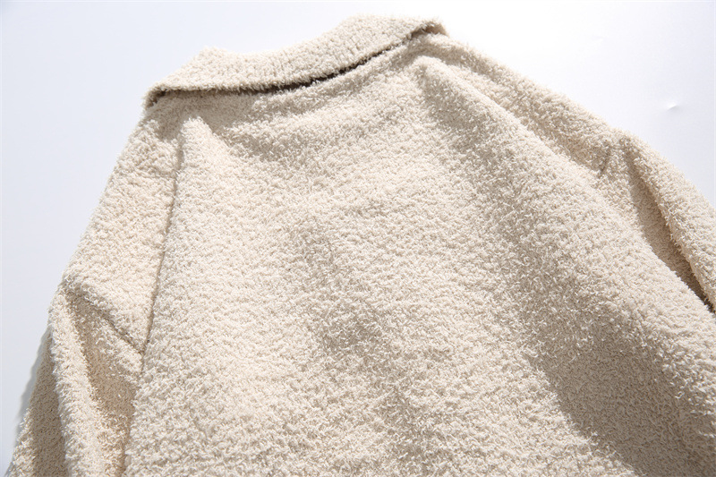 Simple Twist Polyester Long Sleeve Cardi