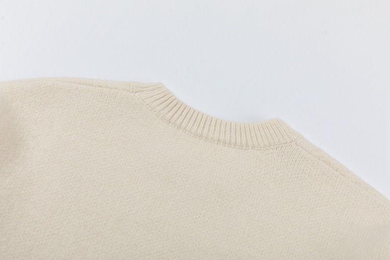 Oversized Japanese Workwear Graphic Tassel Sweater