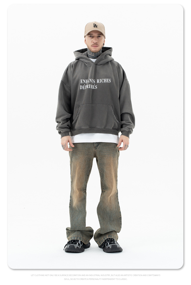 Faded Ombre Cotton Hoodie
