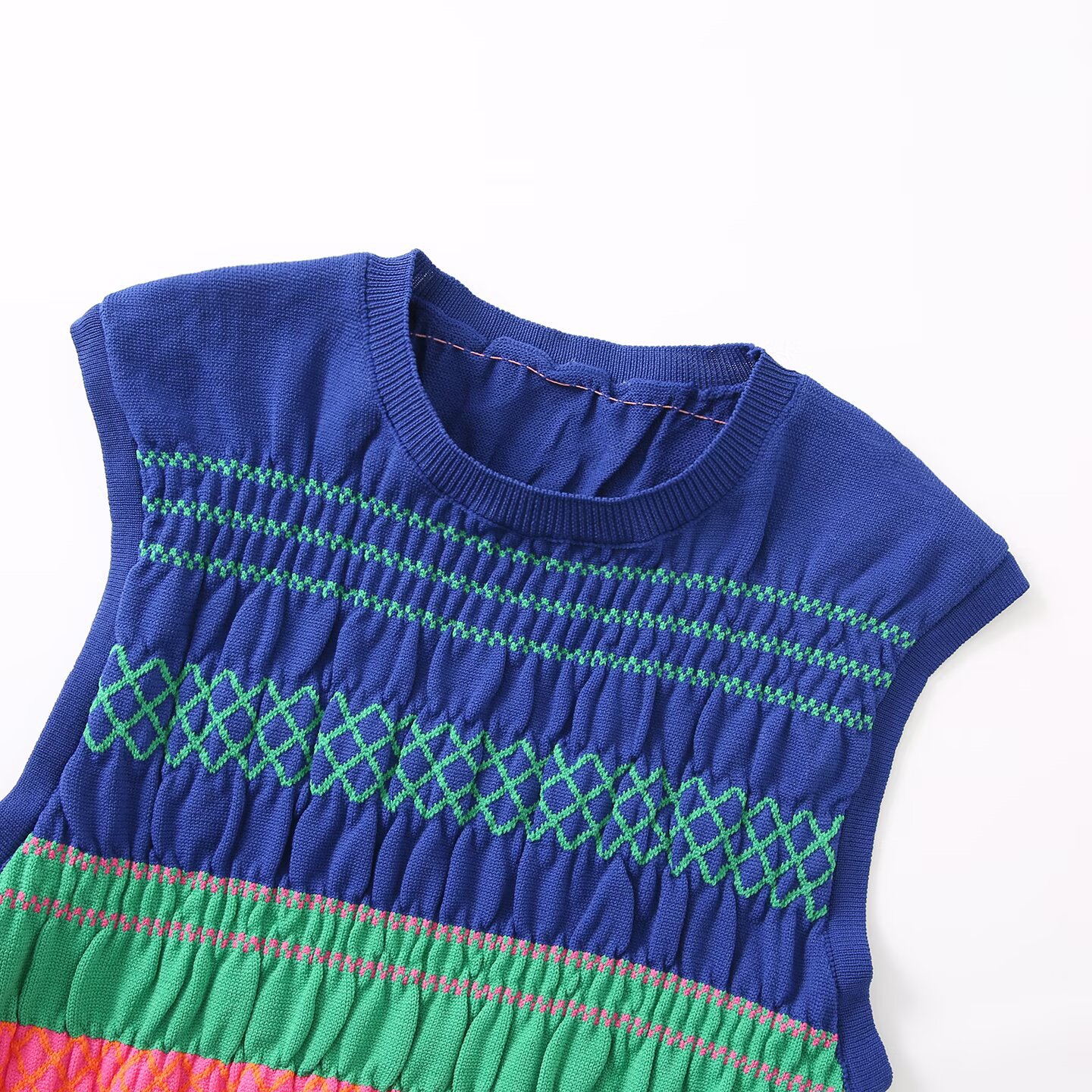 Two-Tone Polyester Tank Top