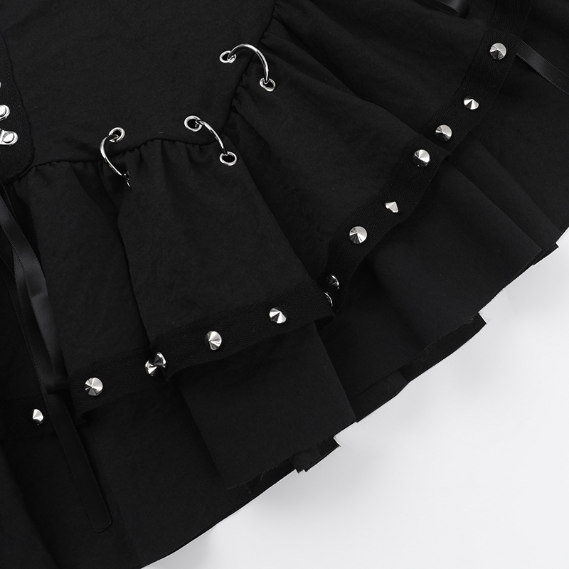 Fitted Shiny Edgy Skirt