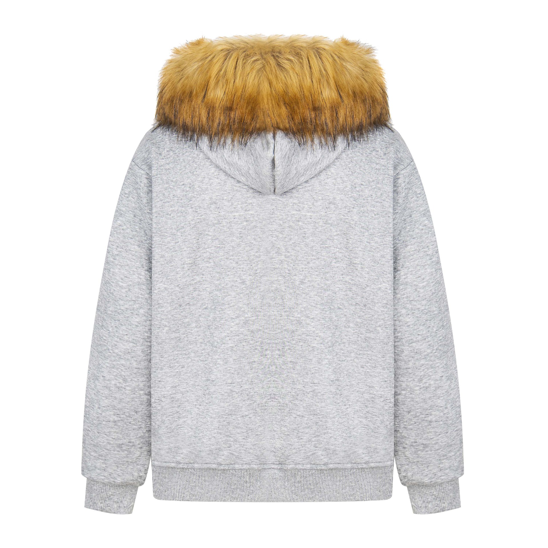 Vintage Graphic Street Cotton Blend Zip Hoodie