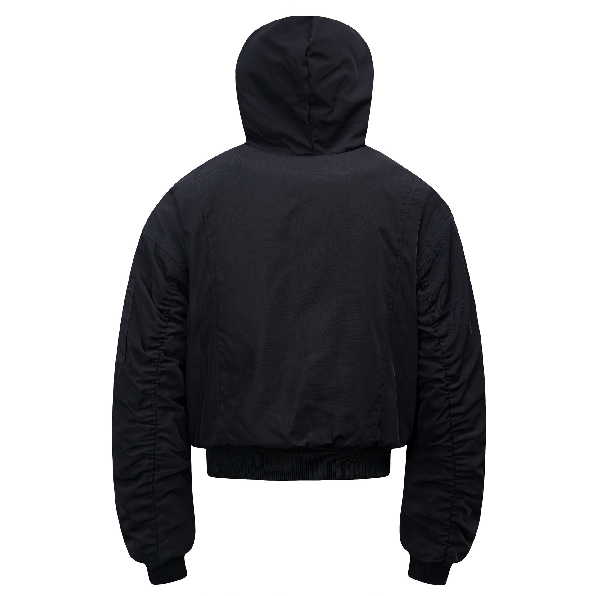 Urban Unstructured Solid Polyester Parka Coat