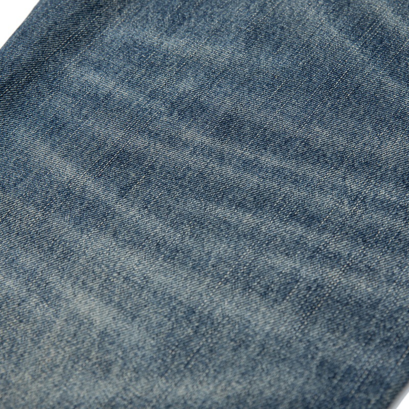 Loose Vintage Washed Catwhisker Denim Tapered Casual Pants