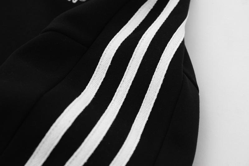 Mens Relaxed Cotton Stripe Hoodie
