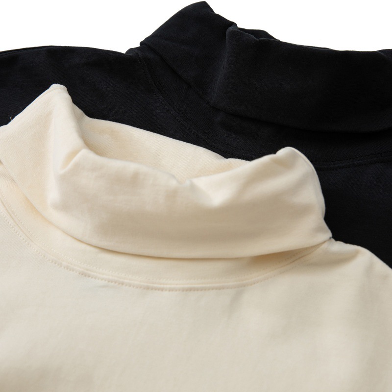 Plain Full Sleeved Mandarin Collar Mens T-Shirt