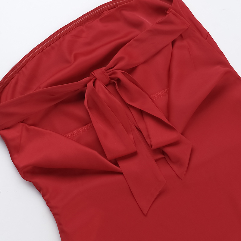 Sleeveless Polyester Spandex Tube Dress