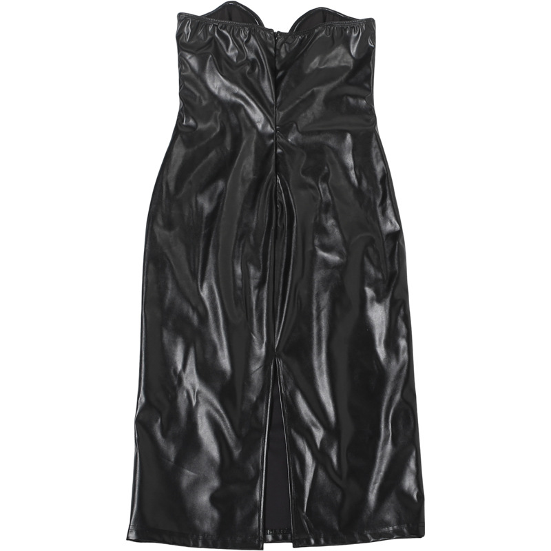 High Waist Sleeveless Pencil Midi Dress