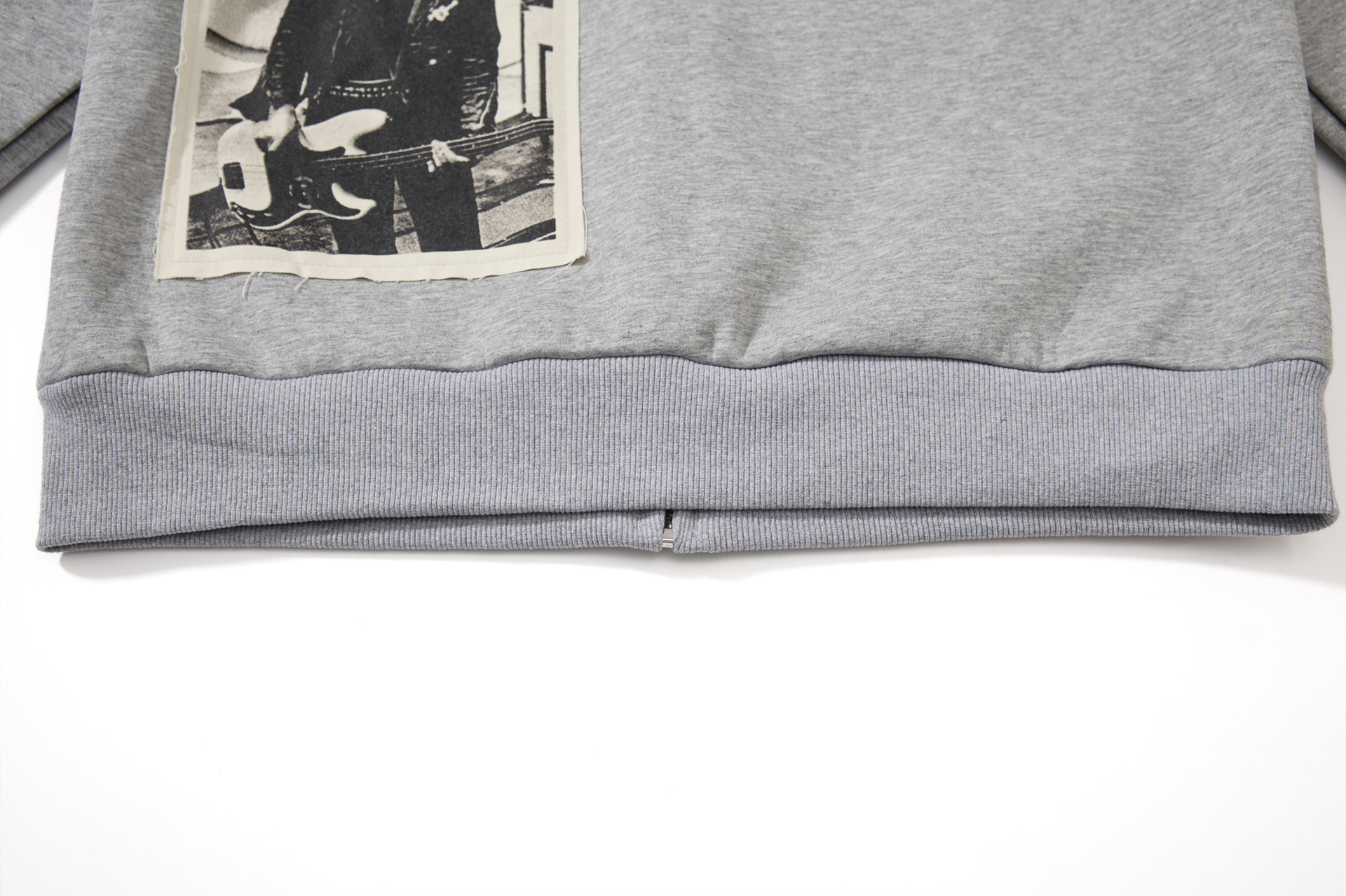 Man's American Retro Cotton Front Zip Sweatshirt