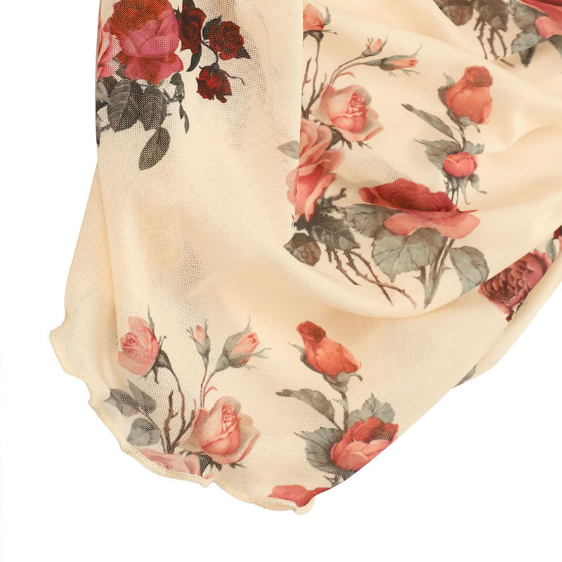 Sheer Floral Tube Dress
