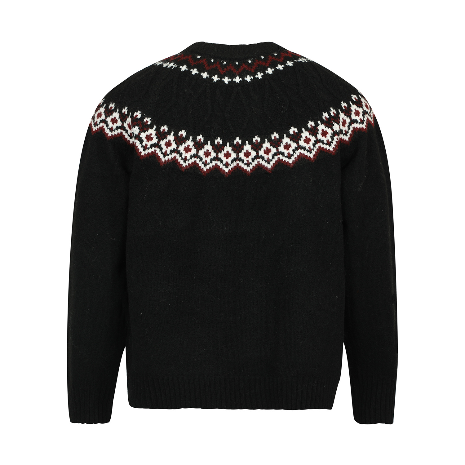 Street Style Man's Retro Round Collar Sweater