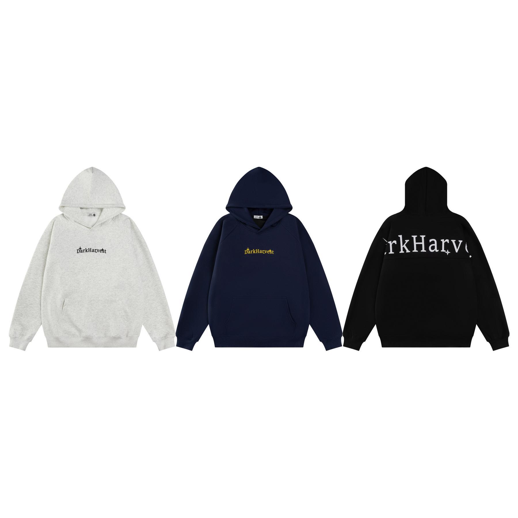 Oxygen Cotton Milk Silk Alphabet Print Hoodie