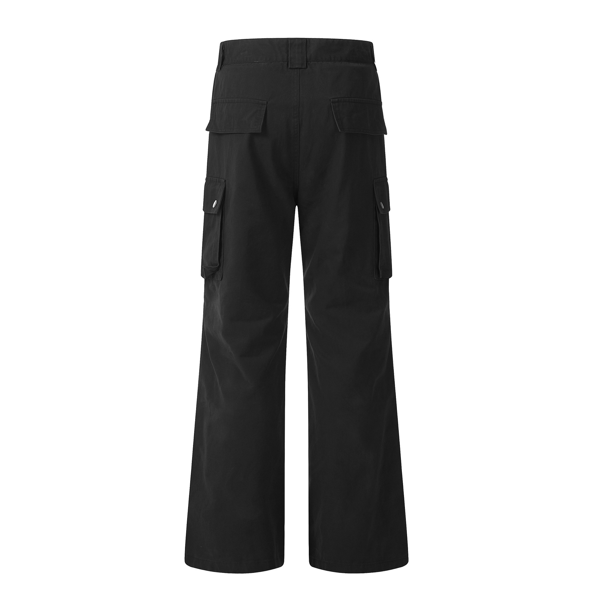 Multi-Pocket Flared Work Pants for Men and Women