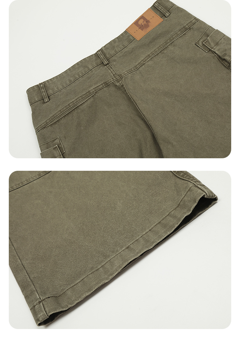 High Street Vibe Slim Fit Vintage Straight Leg Casual Long Pants