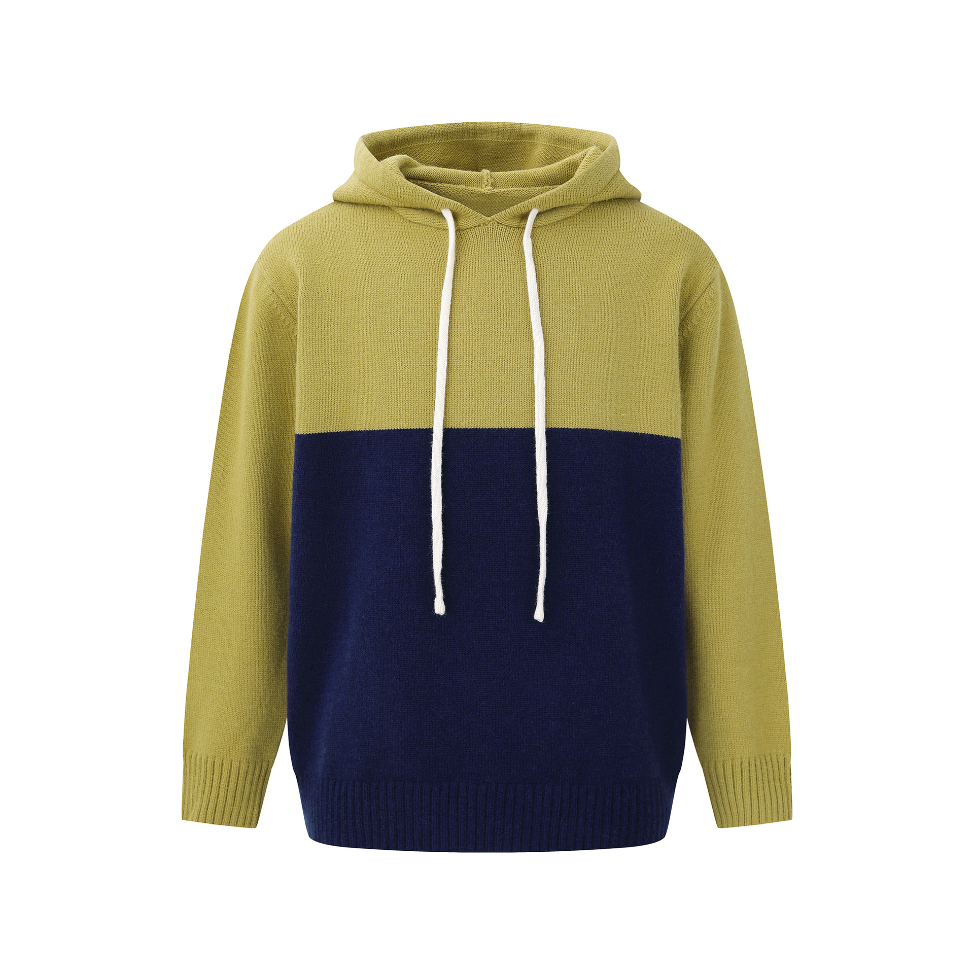 Breathable Contrast Panel Oversized Hood Sweater