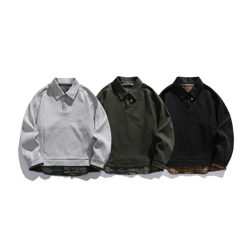 Oversized Long Sleeve Layered Letter Hoodie