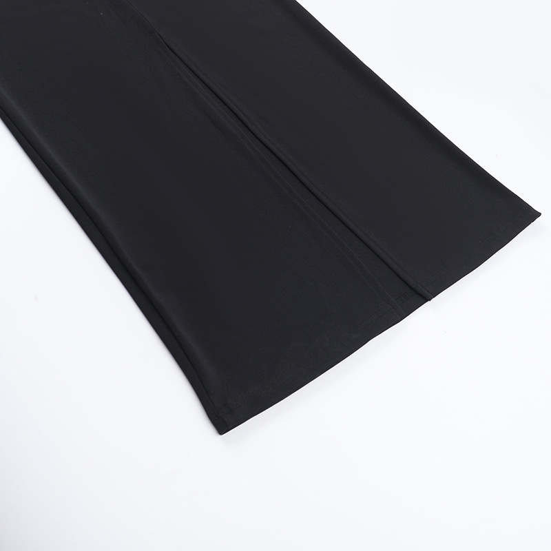 Single Strap Mock Neck Bodycon Dress