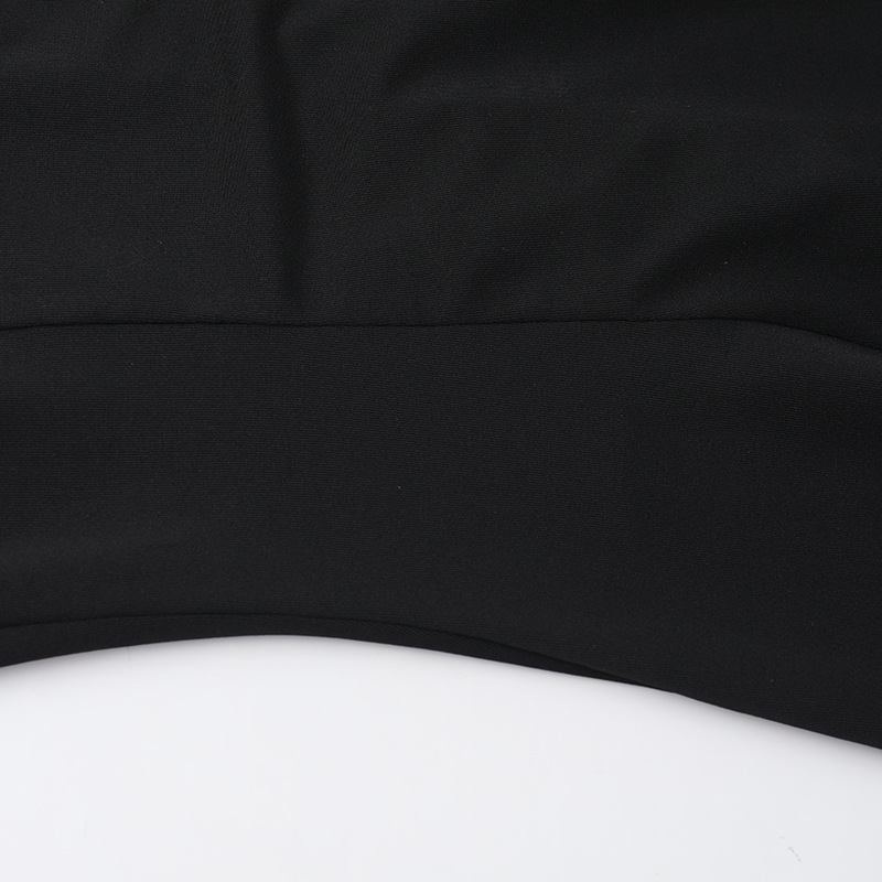 Geometric Neckline Contouring Dress Full Sleeve Side Vent