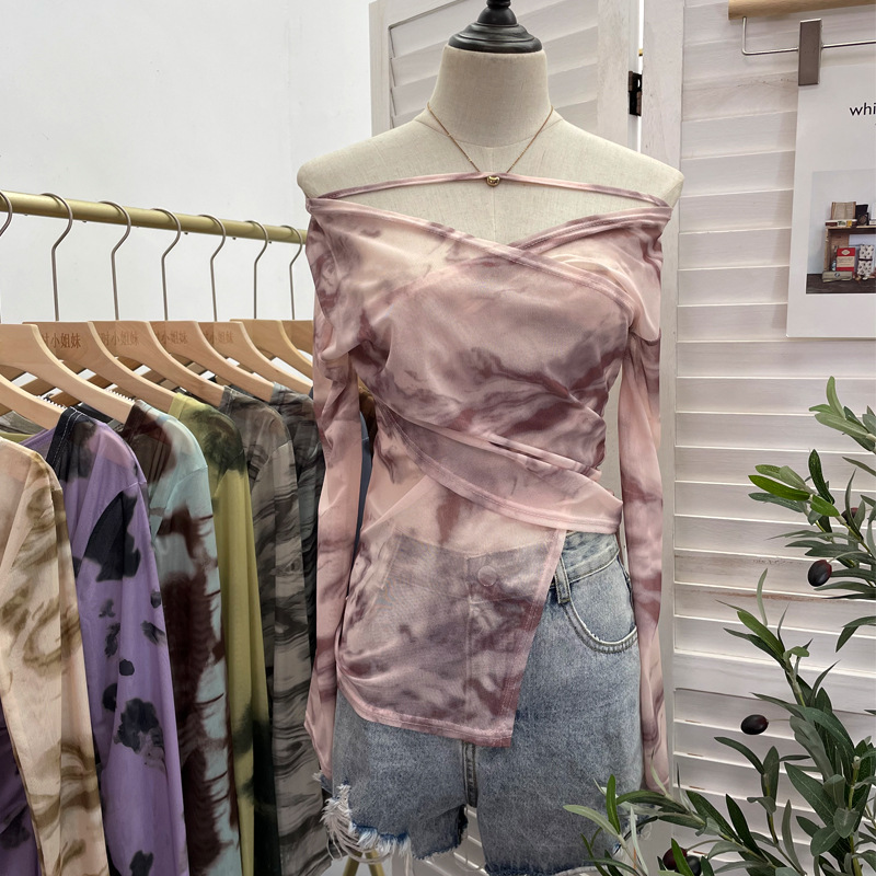 Desire Asymmetrical Long Single Sleeve Blouse