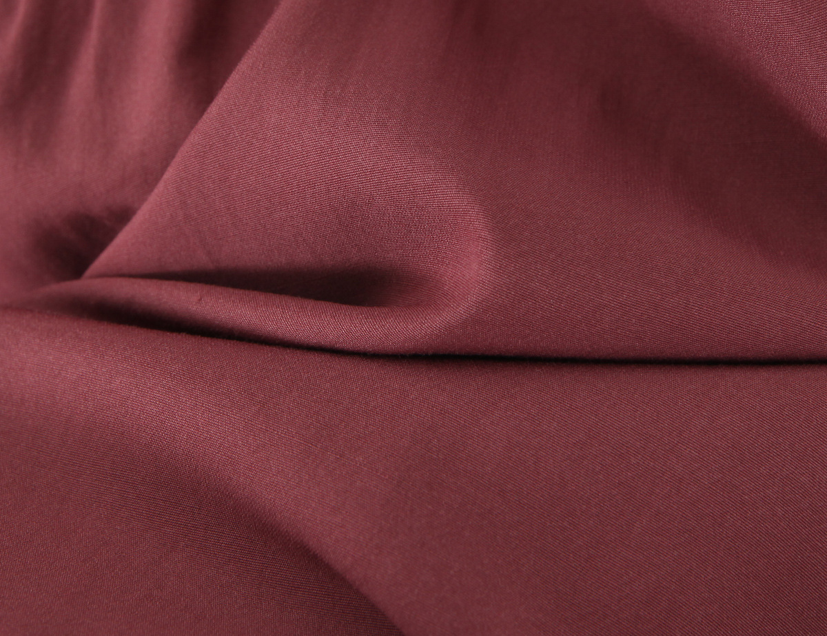 Burgundy Rayon Halter Mini Skirt