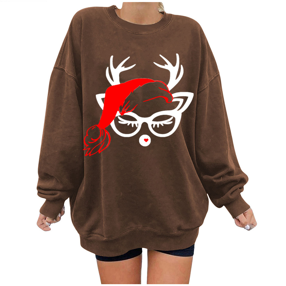 Scarlet Reindeer 3D Korean Oversized Hoodie