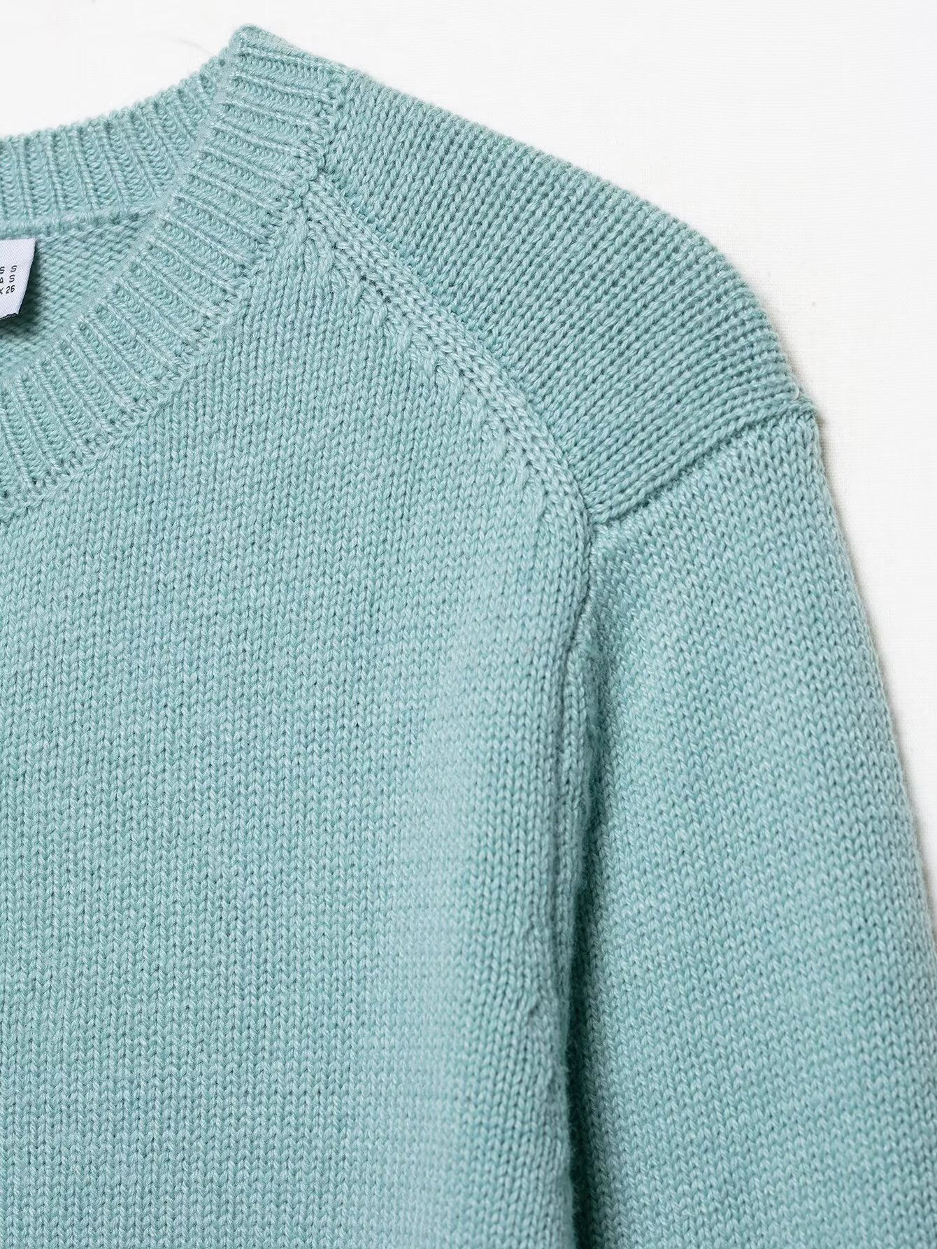 Plain Button-Front Long Sleeve Polyester Sweater