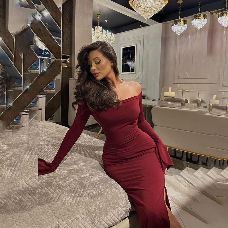 Asymmetric Bodycon High Waist Dress