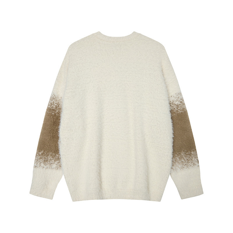 Oversized Jacquard Long Sleeve Sweater