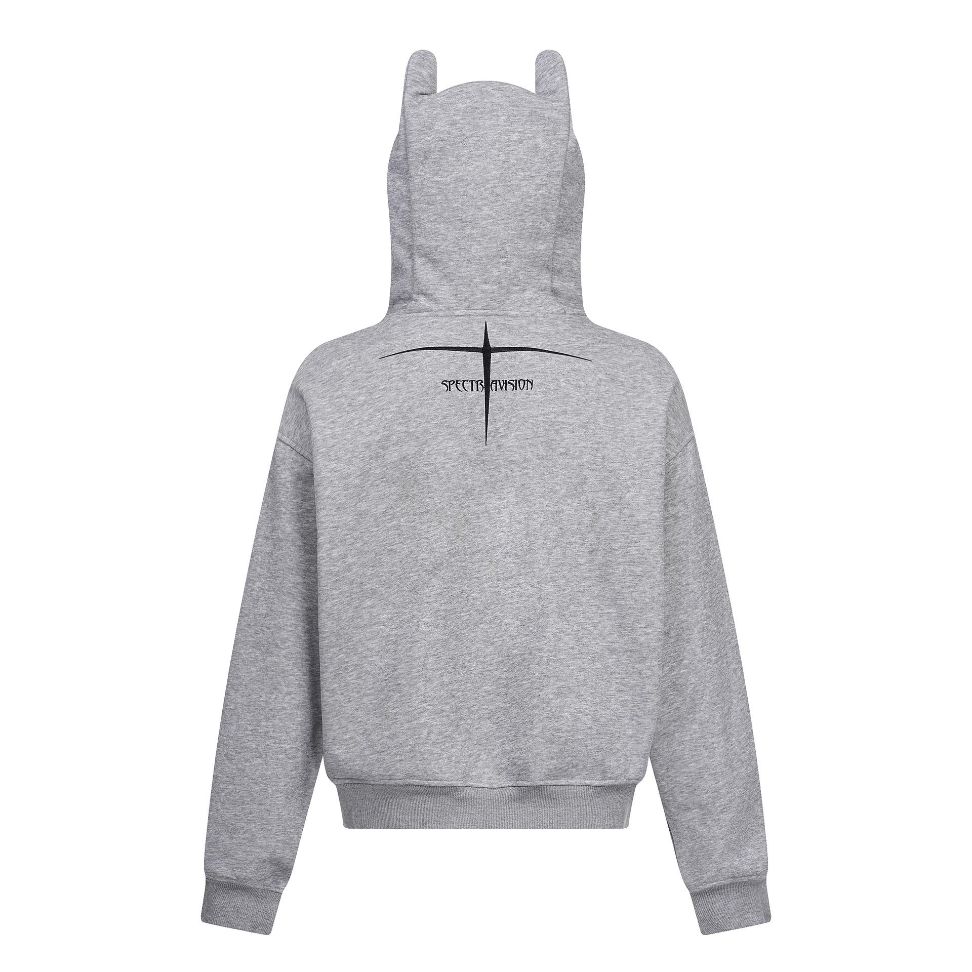 American Retro Loose Fit Geometric Zip Hoodie