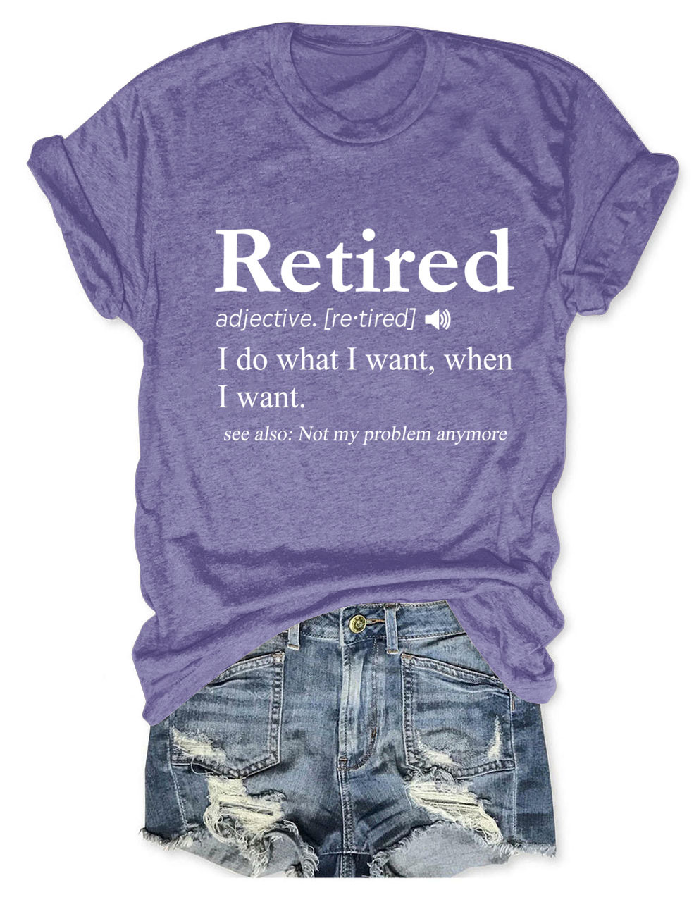 Ladies' Oversized Geometric V Collar T-Shirt