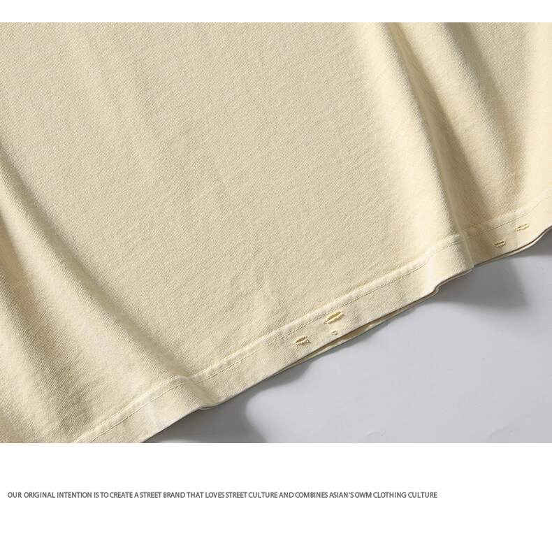 Japanese Aged Oversized Cotton Half Sleeve Letter Shirt