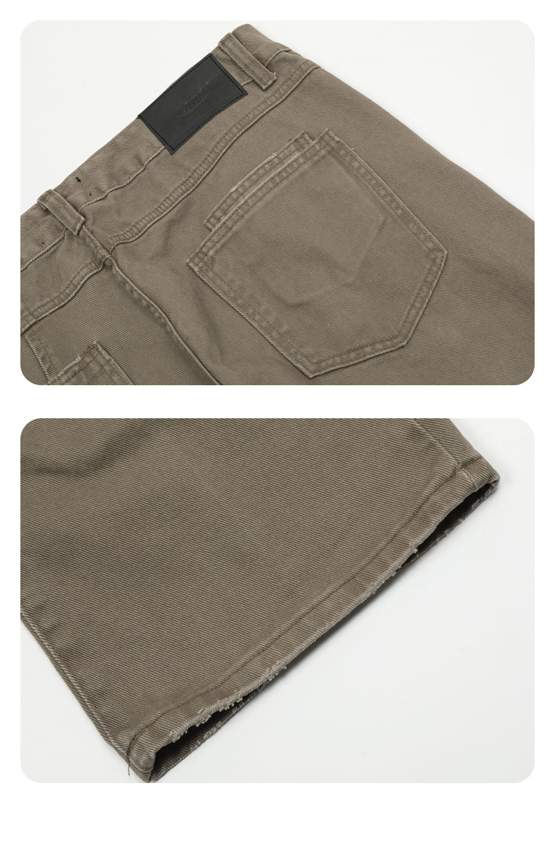 Flared Jeans for Men and Women Retro Vintage Washed Slim Fit Body-Shaping Casual Long Pants