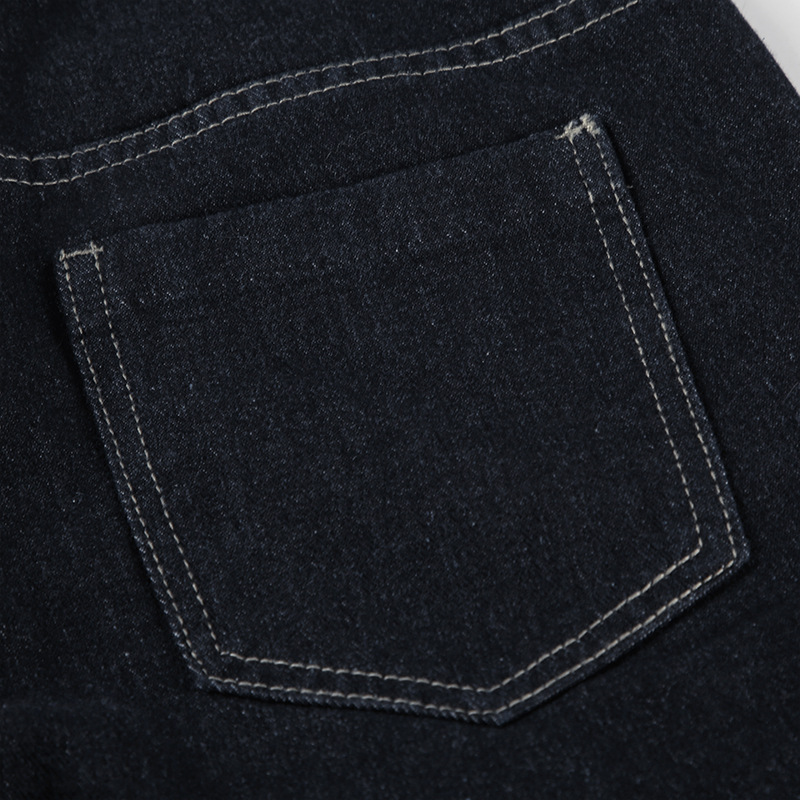 Vintage letter embroidery low waist slimming flared jeans