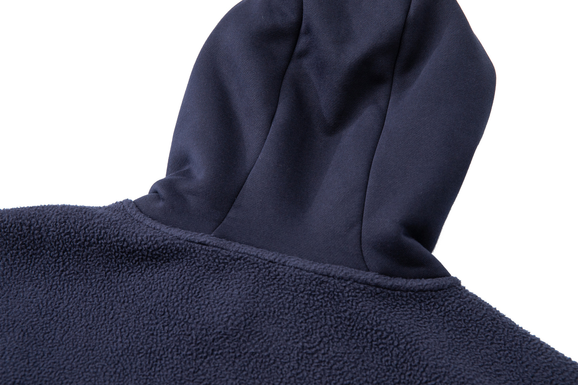 Oversized Logo Print Polyester Hooded Pullover