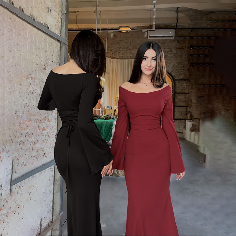 Asymmetric Bodycon High Waist Dress