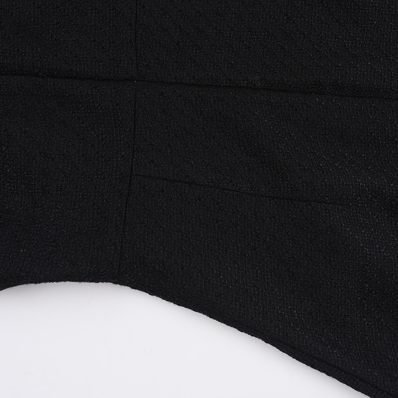 Geometric Neckline Sleeveless Ruched Back Polyester Dress