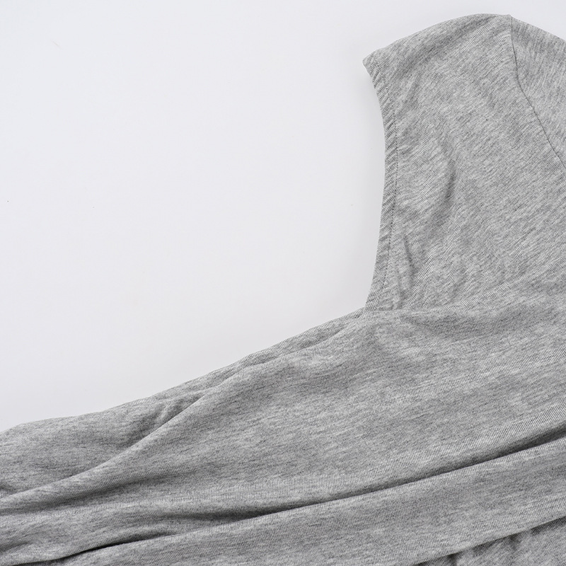 Ladies Plain Bardot Neckband Maxi Arm Tee