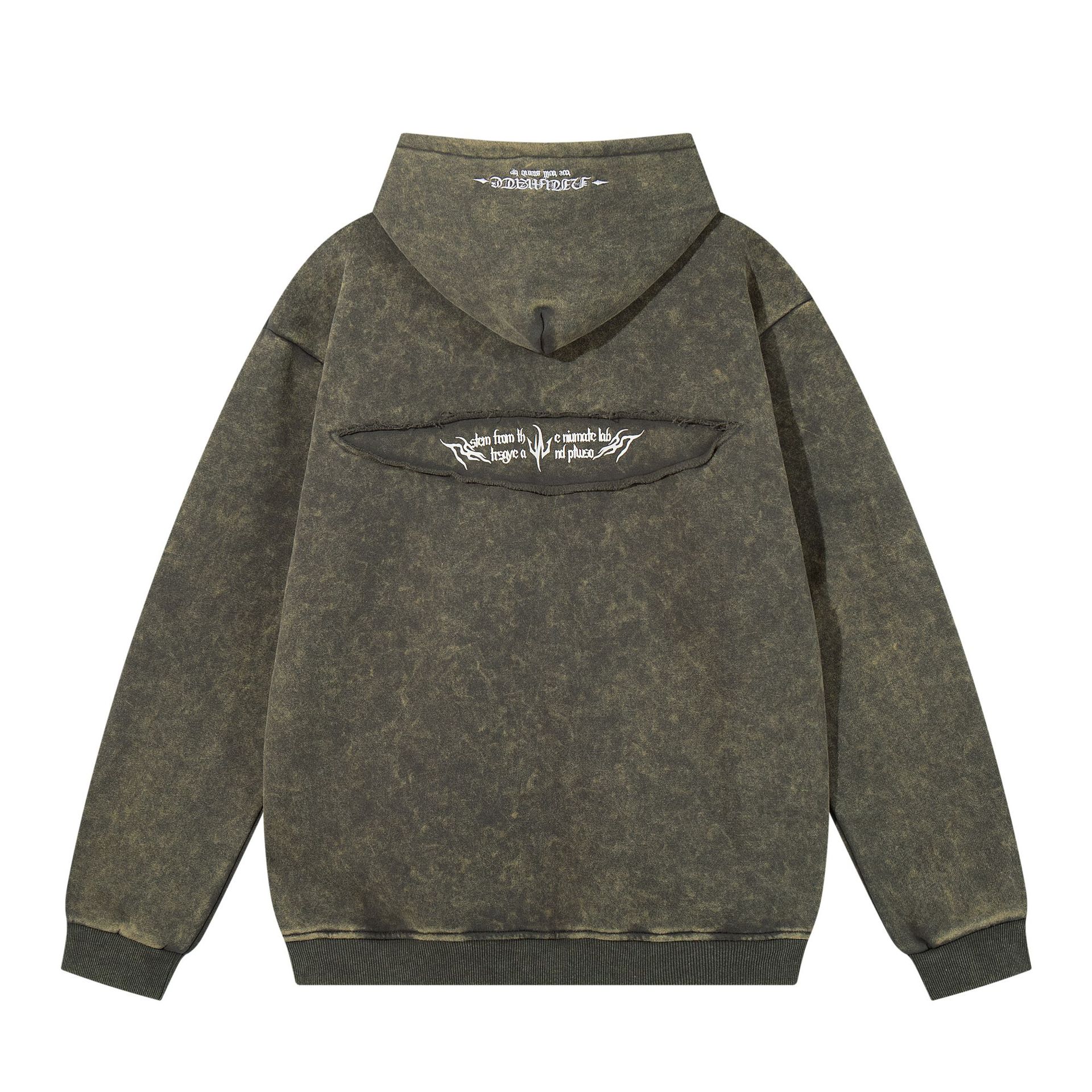 Guy's American Retro Letter-Print Loose Fit Hoodie