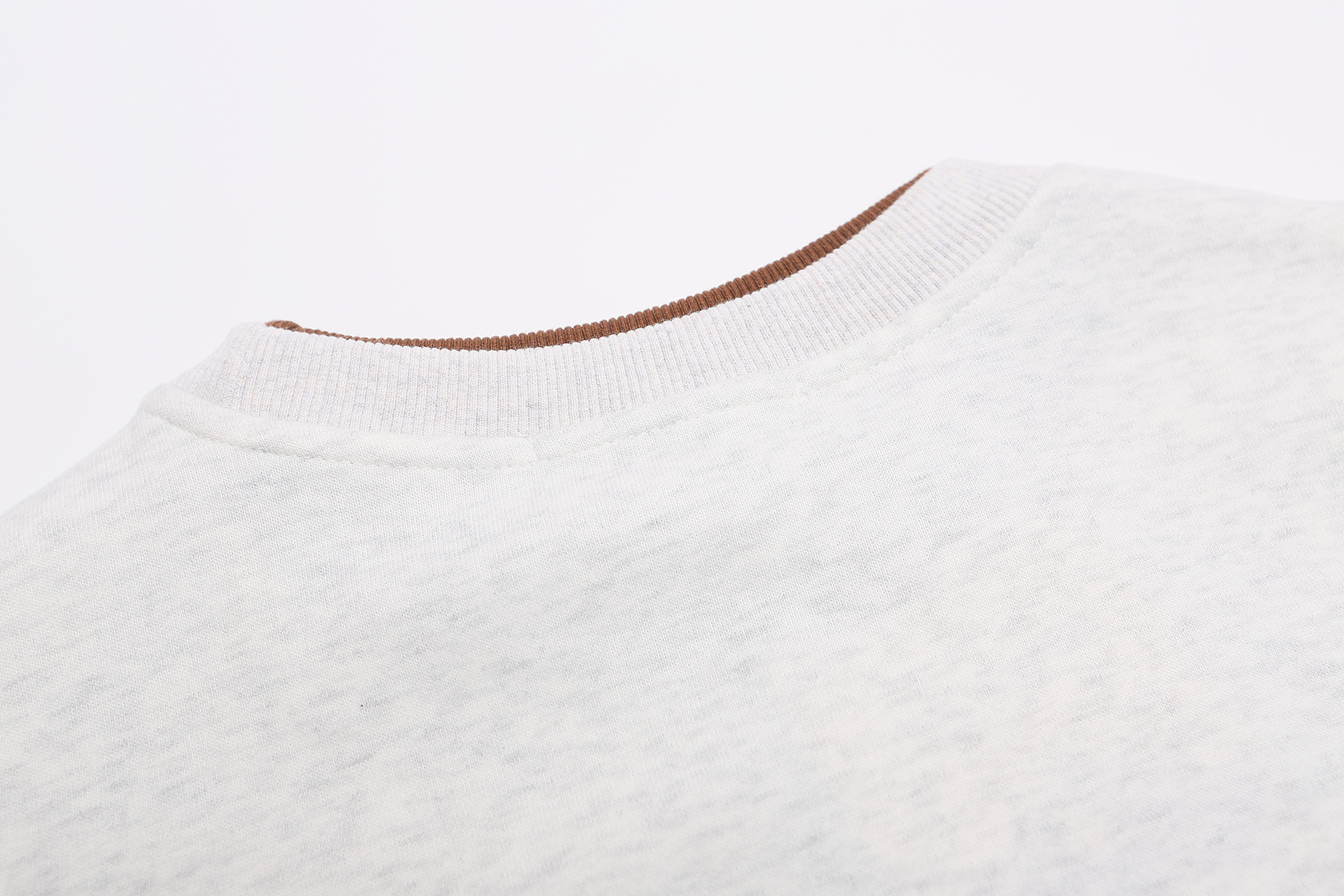 Round neck sweatshirt loose fit for men