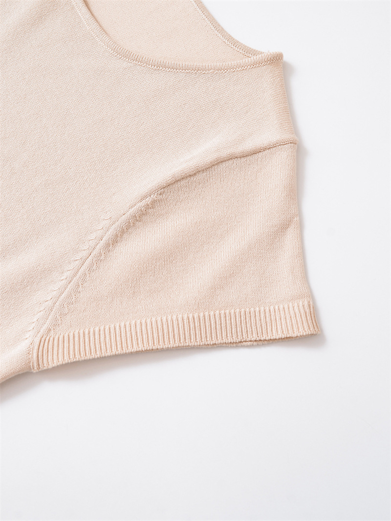 Oversized Plain Crew Polyester Sweater