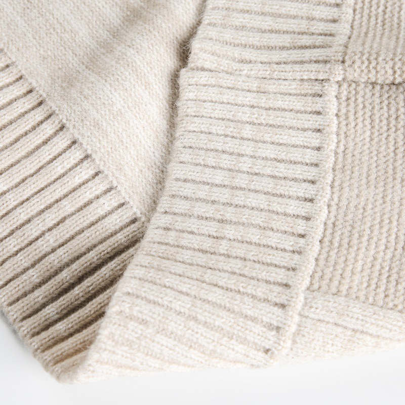 Japanese Workwear Jacquard Long Sleeve Oversized Cardigan