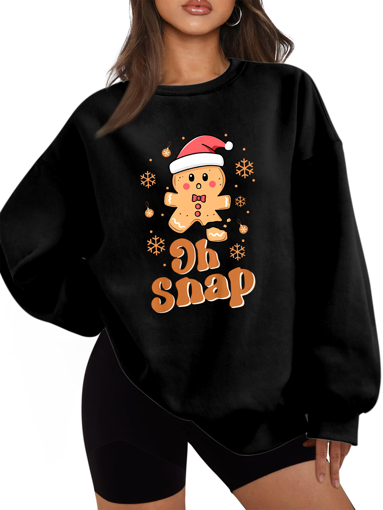 Women's Urban Oversized Cotton Solid Sweatshirt
