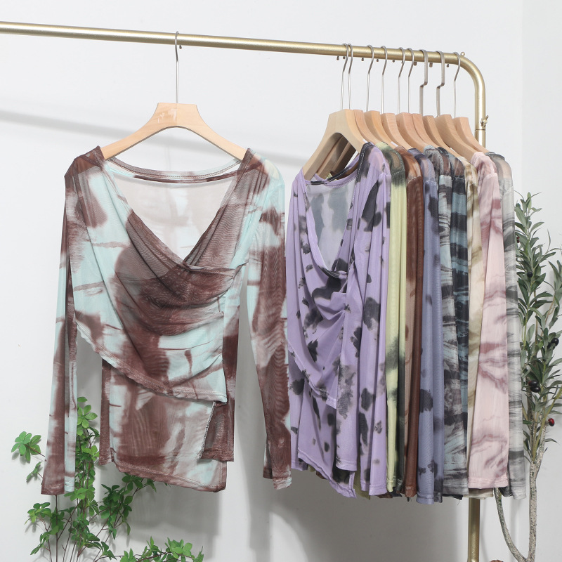 Desire Asymmetrical Long Single Sleeve Blouse