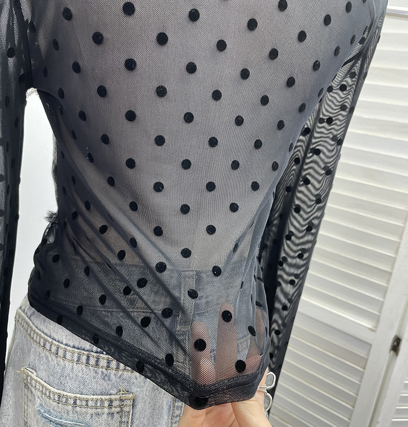 Asymmetric Distressed Jean Tailored Cropped Wrist-Length Tee