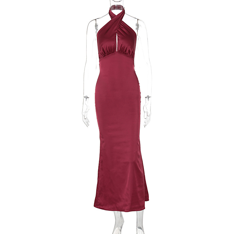 Backless sleeveless elegant dress
